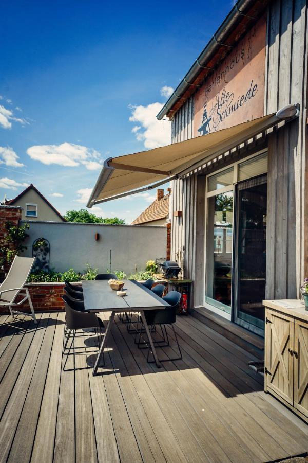 Alte Schmiede Mit Sauna, Pool Und Whirpool Im Aussenbereich Schoenstes Ferienhaus Der Lausitz Elsterheide Exteriér fotografie