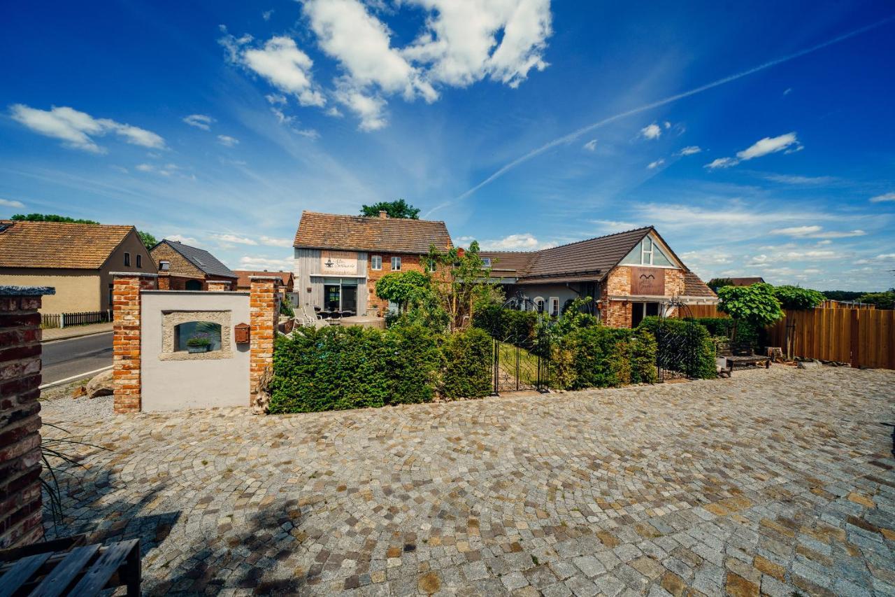 Alte Schmiede Mit Sauna, Pool Und Whirpool Im Aussenbereich Schoenstes Ferienhaus Der Lausitz Elsterheide Exteriér fotografie